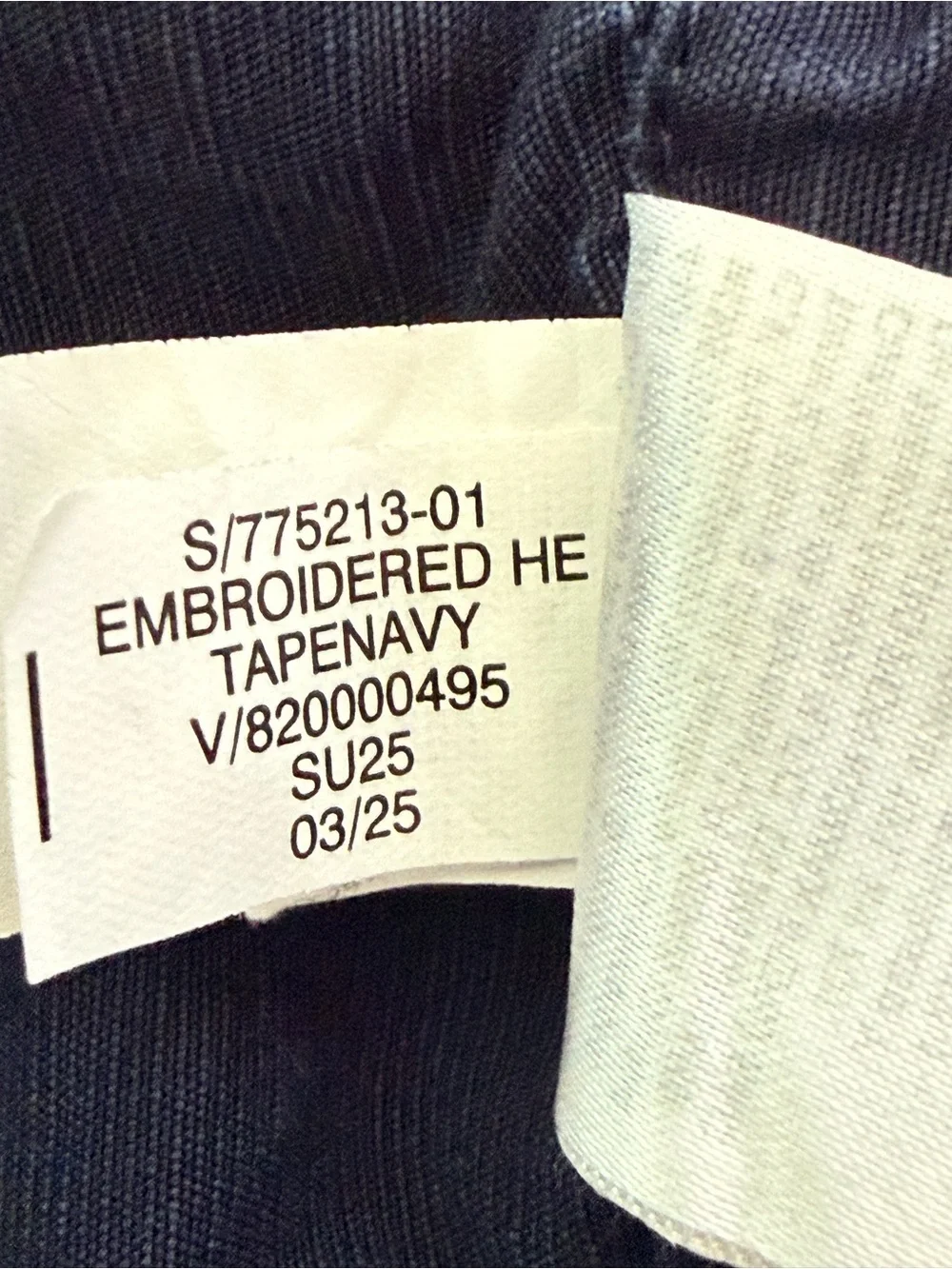 Banana Republic High-Rise Wide-Leg Embroidered Boho Tencel Linen Pants Navy M